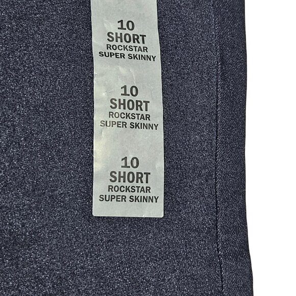 Old Navy Rockstar Skinny Mid Rise Jeans Womens Size 10 Short Dark Wash Denim - Picture 4 of 9